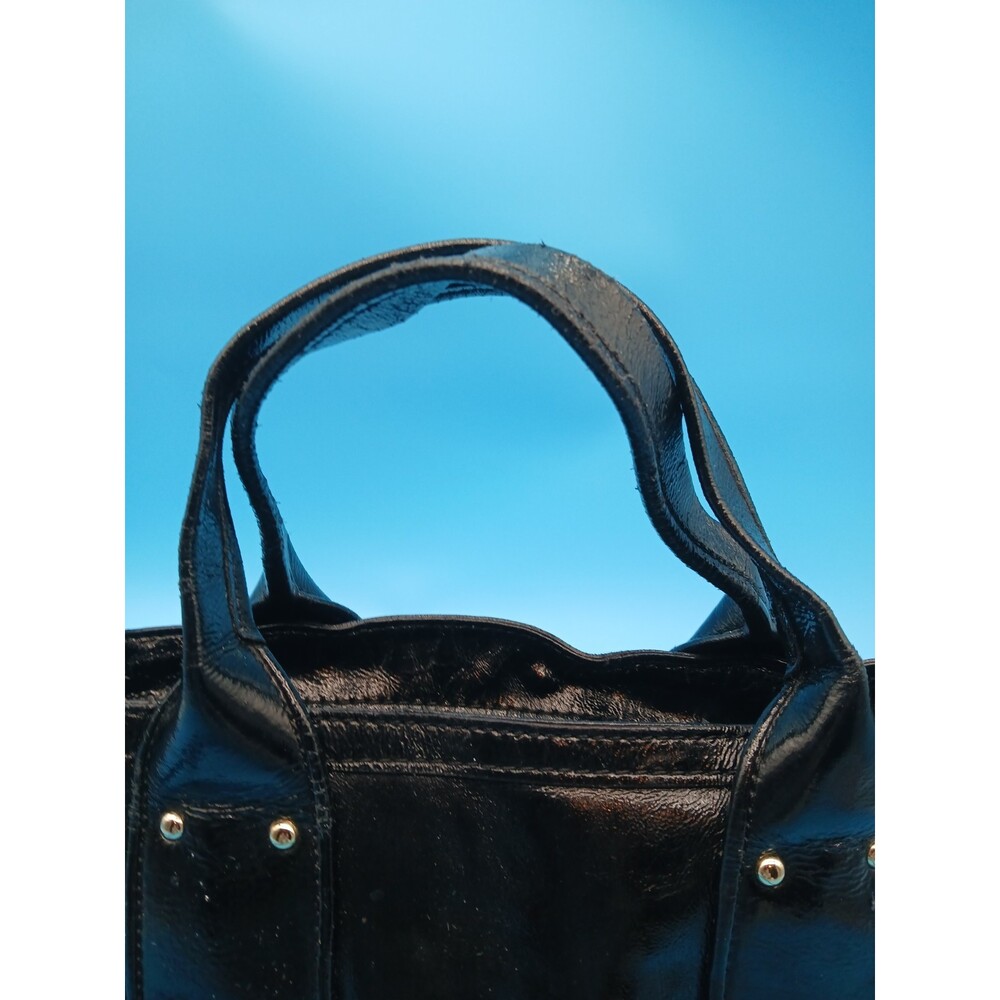 Kate Spade New York Glossy Patent Leather Handbag Black w Shoulder & Tote Straps - Picture 11 of 16